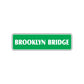 Brooklyn Bridge New York Road Aluminum Metal Novelty Street Plate Sign Wall Gift Decor