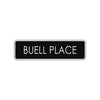 Buell Place Road Aluminum Metal Novelty Street Plate Sign Wall Gift Decor