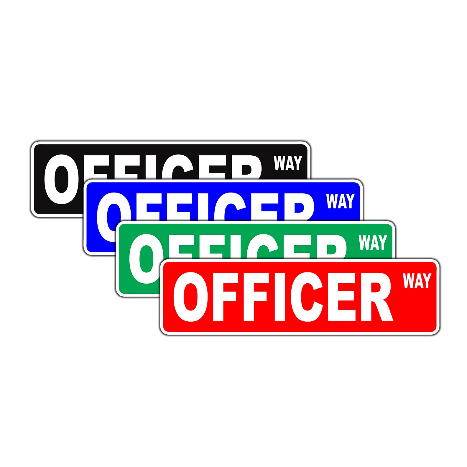 Officer Spotlight Sign Officer Way Police Appreciation Street Sign - Sign Fever