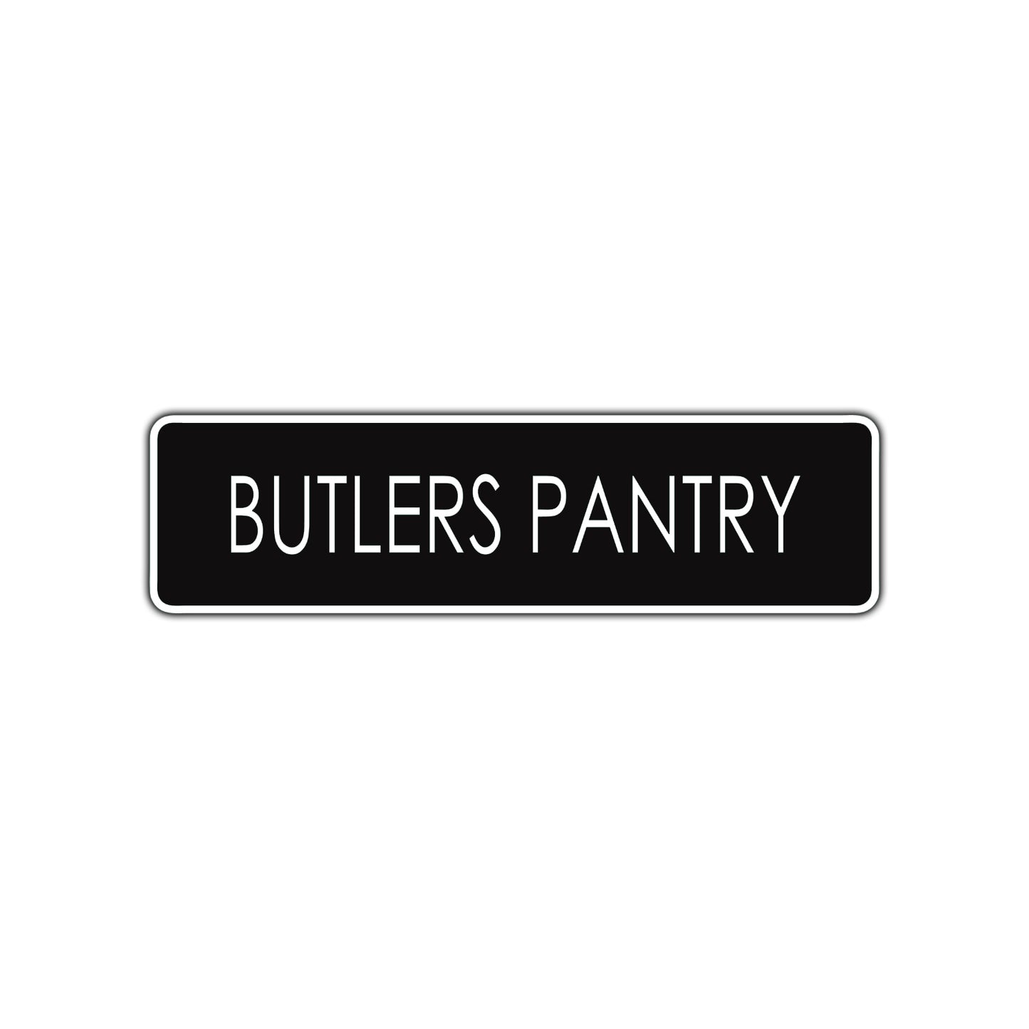 Butlers Pantry Road Aluminum Metal Novelty Street Plate Sign Wall Gift Decor