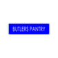 Butlers Pantry Road Aluminum Metal Novelty Street Plate Sign Wall Gift Decor