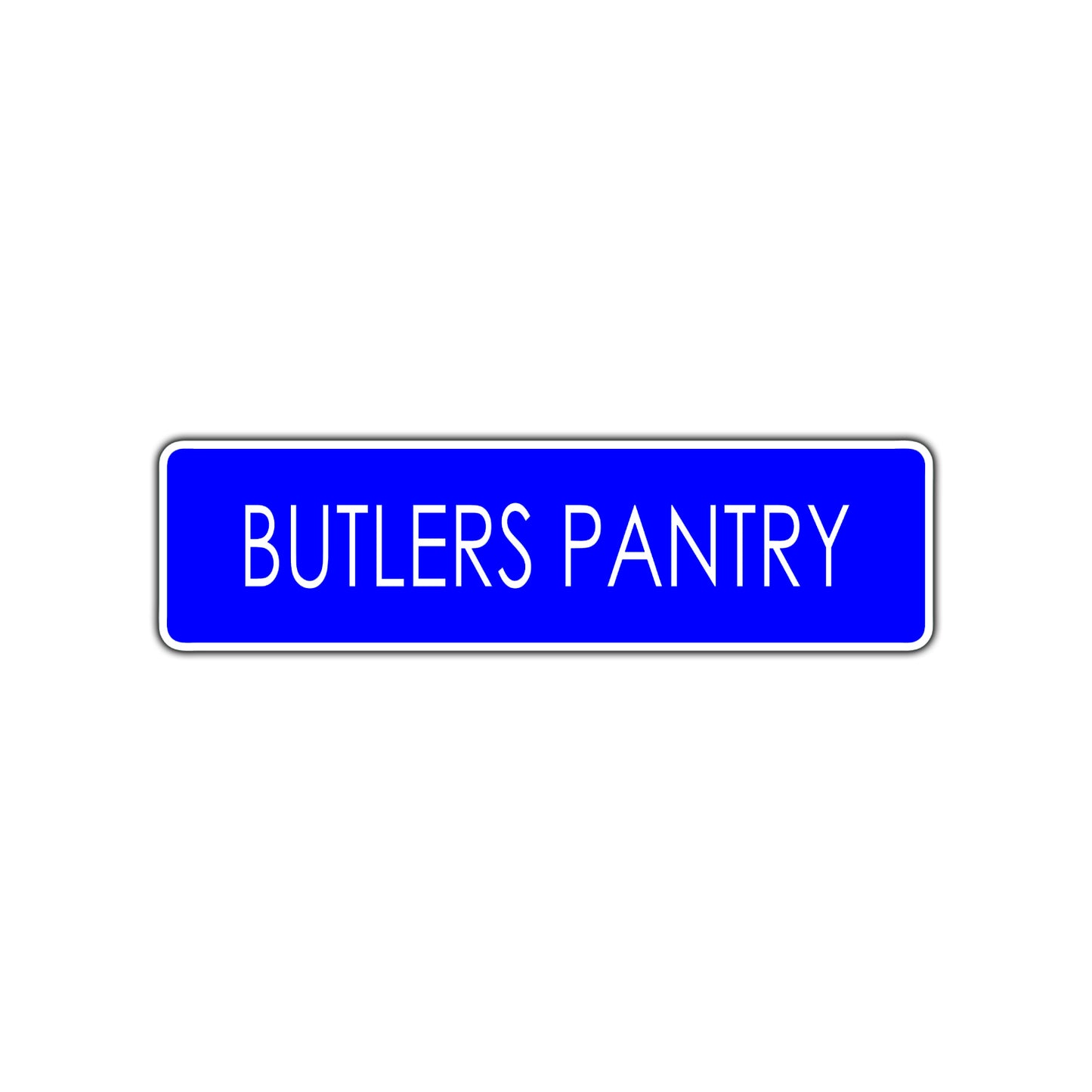Butlers Pantry Road Aluminum Metal Novelty Street Plate Sign Wall Gift Decor
