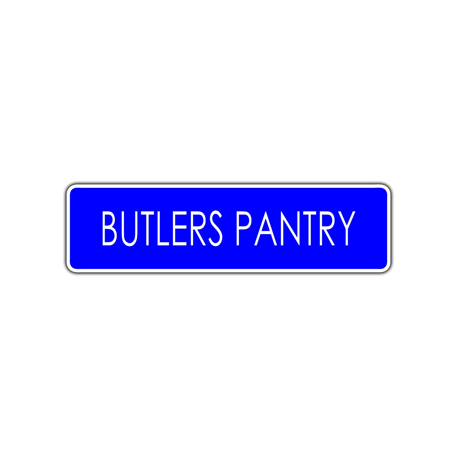 Butlers Pantry Road Aluminum Metal Novelty Street Plate Sign Wall Gift Decor