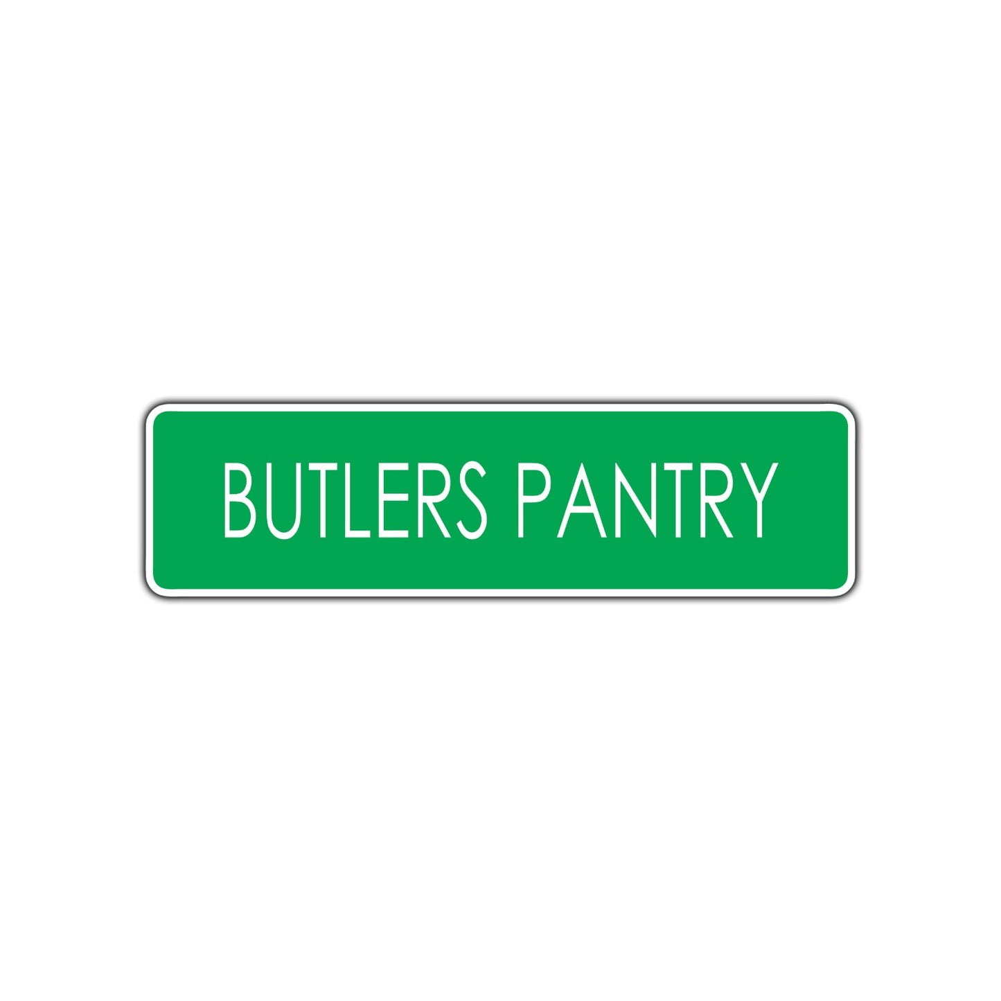 Butlers Pantry Road Aluminum Metal Novelty Street Plate Sign Wall Gift Decor