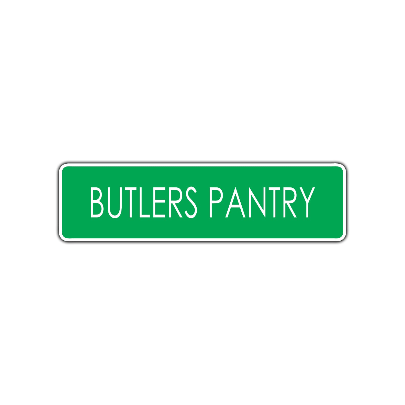 Butlers Pantry Road Aluminum Metal Novelty Street Plate Sign Wall Gift Decor
