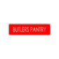 Butlers Pantry Road Aluminum Metal Novelty Street Plate Sign Wall Gift Decor