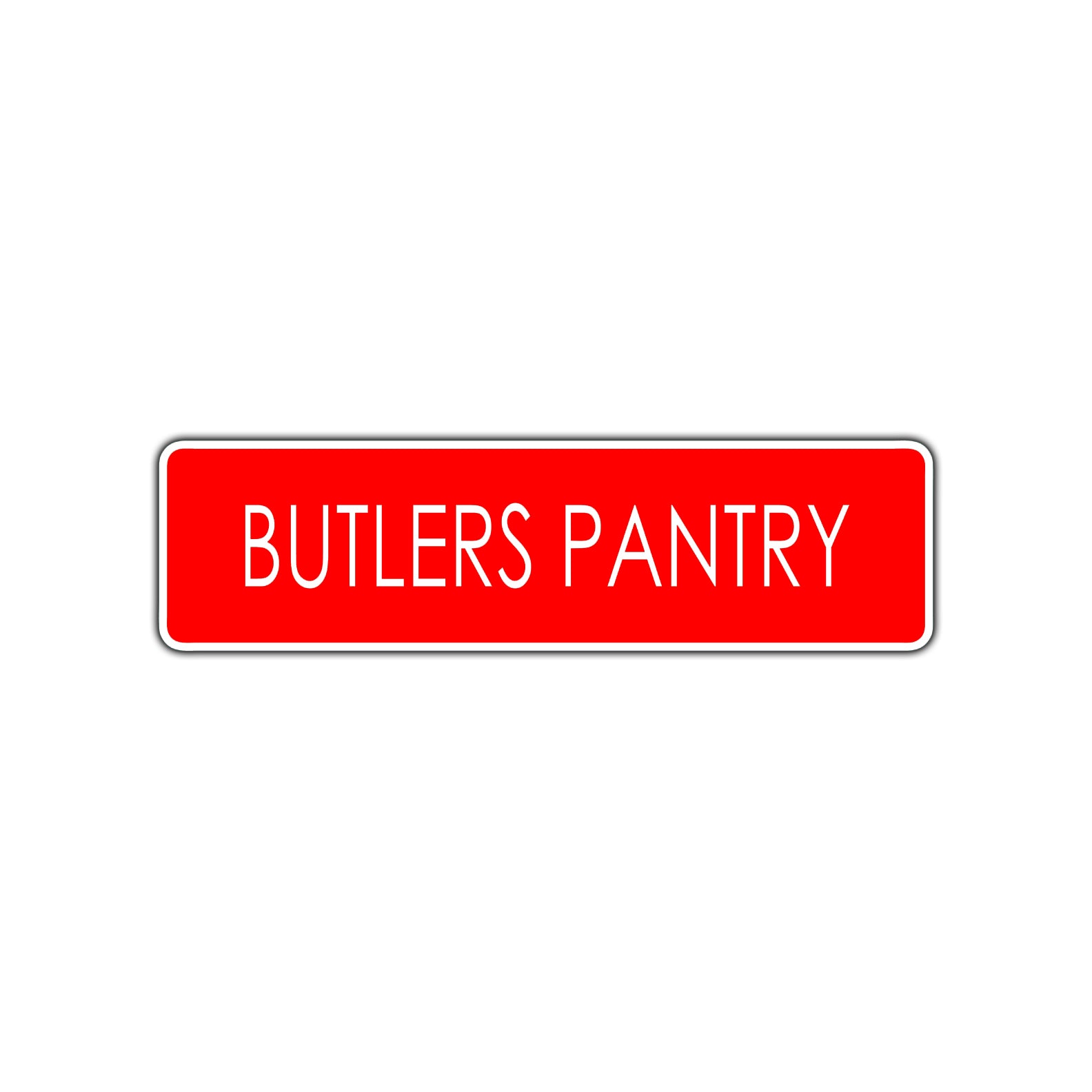Butlers Pantry Road Aluminum Metal Novelty Street Plate Sign Wall Gift Decor