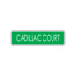 Cadillac Court Street Sign Car Road Aluminum Metal Novelty Street Plate Sign Wall Gift Decor