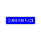 Cafe Racer Place Harley Road Aluminum Metal Novelty Street Plate Sign Wall Gift Decor