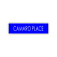Camaro Place Street Sign Road Aluminum Metal Novelty Street Plate Sign Wall Gift Decor