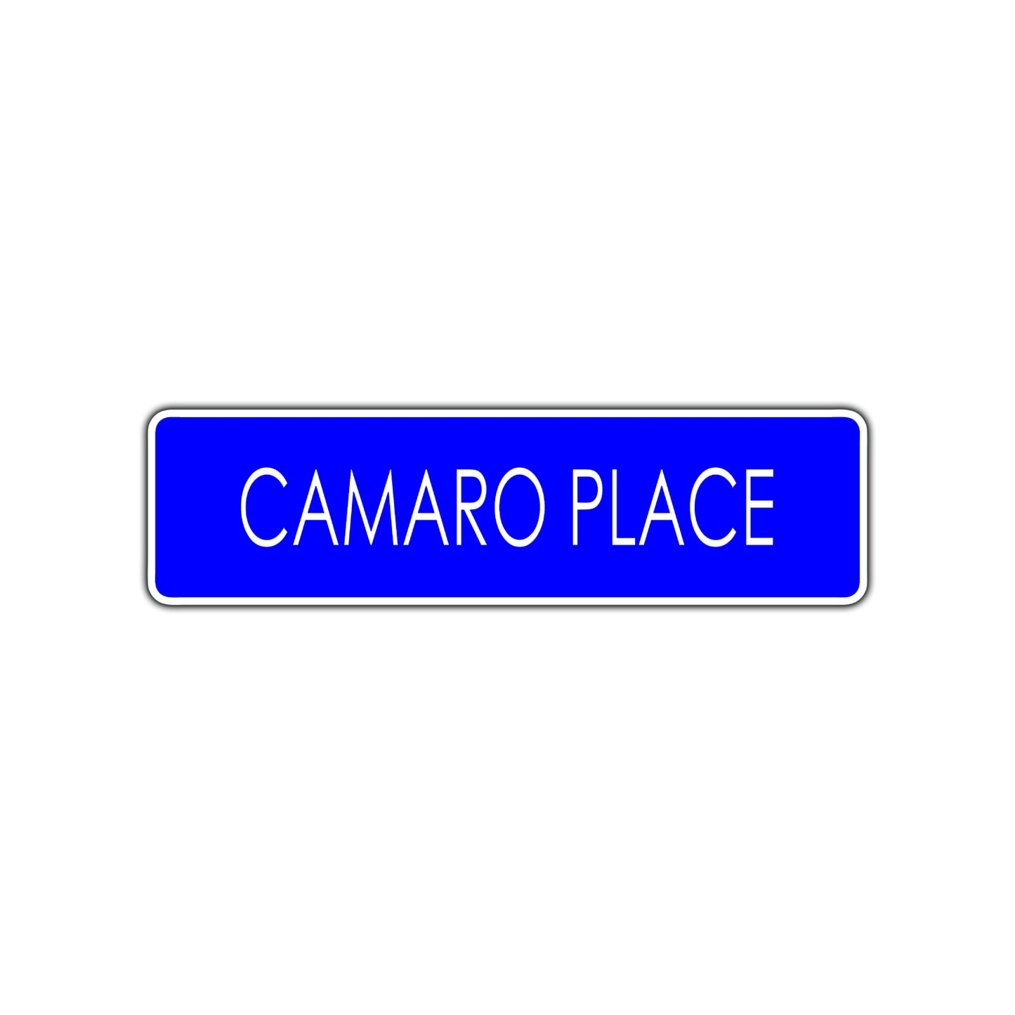 Camaro Place Street Sign Road Aluminum Metal Novelty Street Plate Sign Wall Gift Decor