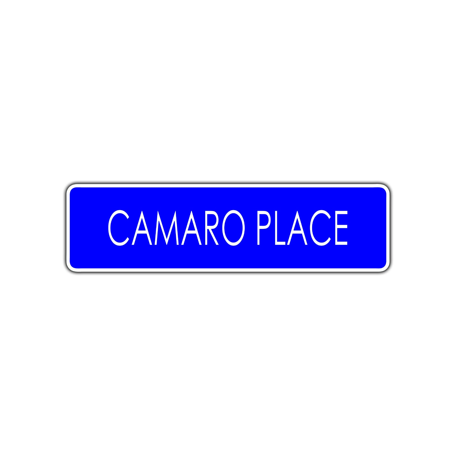 Camaro Place Street Sign Road Aluminum Metal Novelty Street Plate Sign Wall Gift Decor