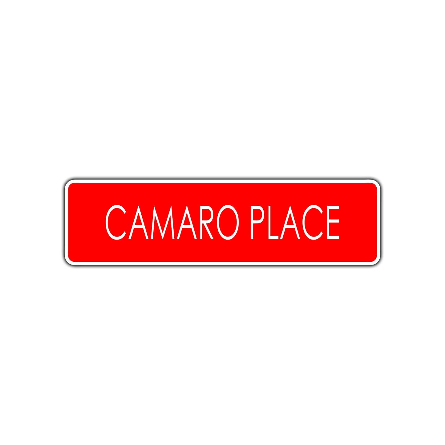 Camaro Place Street Sign Road Aluminum Metal Novelty Street Plate Sign Wall Gift Decor