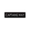 Captains Way Road Aluminum Metal Novelty Street Plate Sign Wall Gift Decor