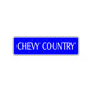 Chevy Country Road Aluminum Metal Novelty Street Plate Sign Wall Gift Decor