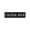 Cocktail Hour Road Aluminum Metal Novelty Street Plate Sign Wall Gift Decor