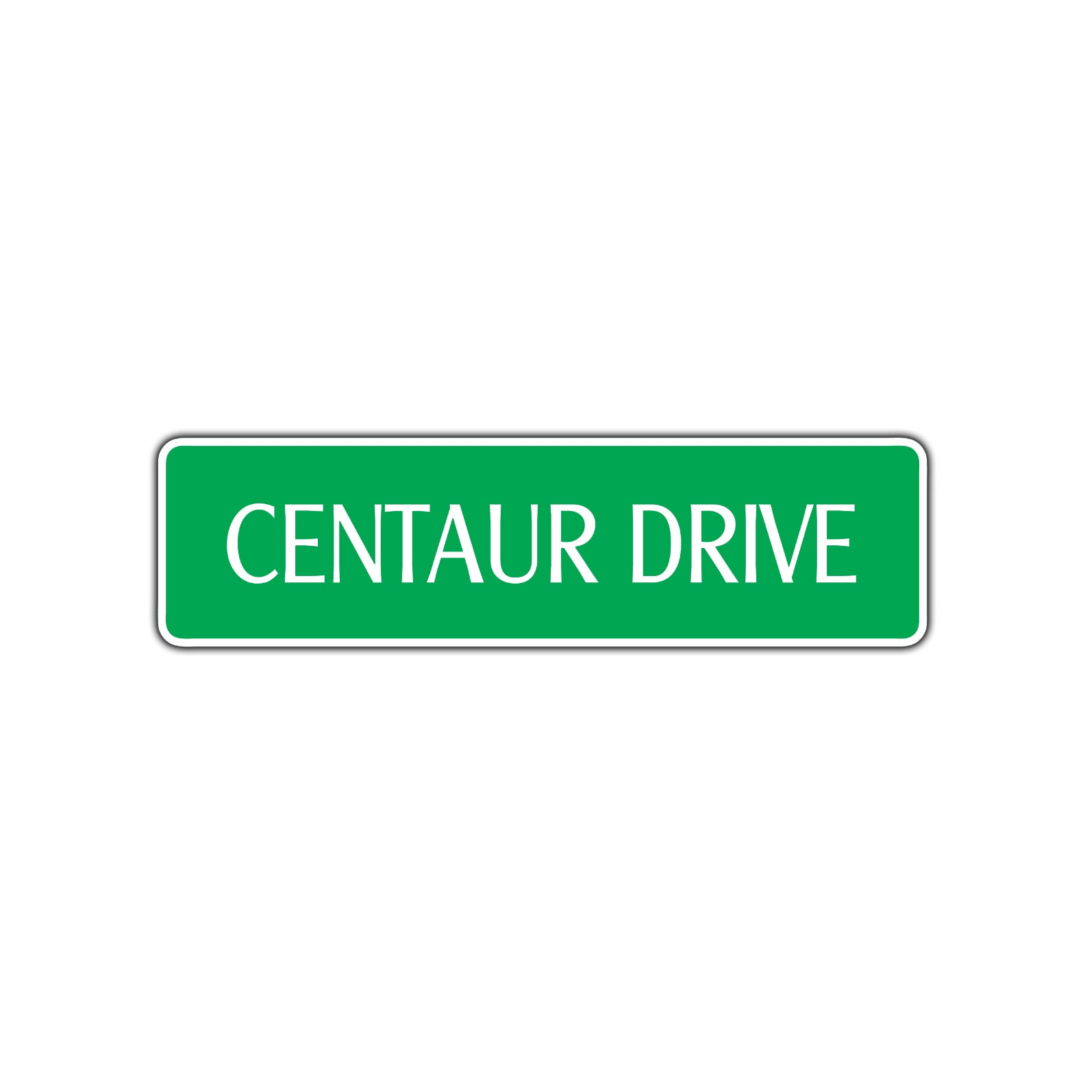 Centaur Drive Road Aluminum Metal Novelty Street Plate Sign Wall Gift Decor