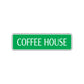 Coffee House Road Aluminum Metal Novelty Street Plate Sign Wall Gift Decor