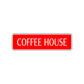 Coffee House Road Aluminum Metal Novelty Street Plate Sign Wall Gift Decor