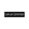 Complaint Department Road Aluminum Metal Novelty Street Plate Sign Wall Gift Decor