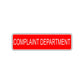 Complaint Department Road Aluminum Metal Novelty Street Plate Sign Wall Gift Decor