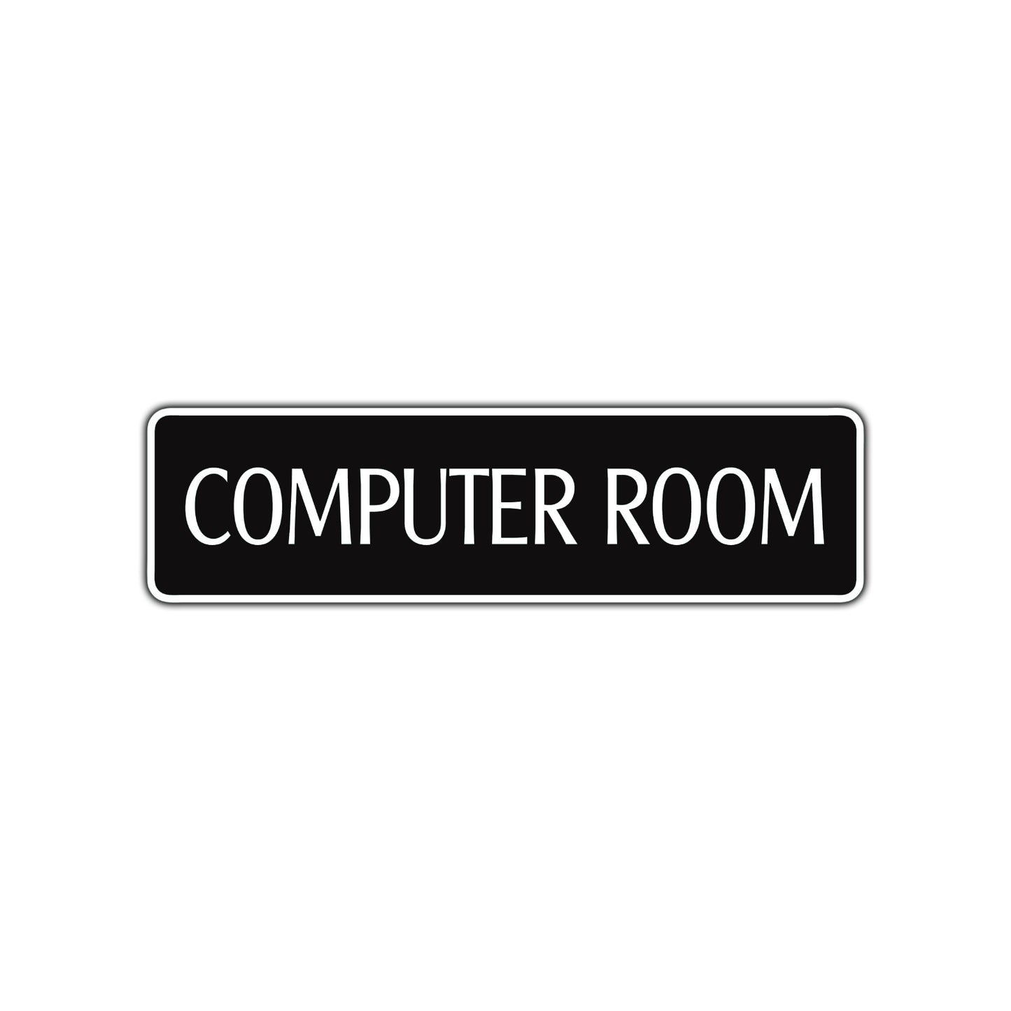 Computer Room Road Aluminum Metal Novelty Street Plate Sign Wall Gift Decor