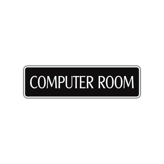 Computer Room Road Aluminum Metal Novelty Street Plate Sign Wall Gift Decor
