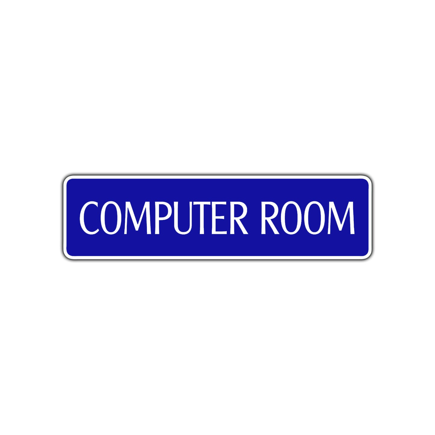 Computer Room Road Aluminum Metal Novelty Street Plate Sign Wall Gift Decor