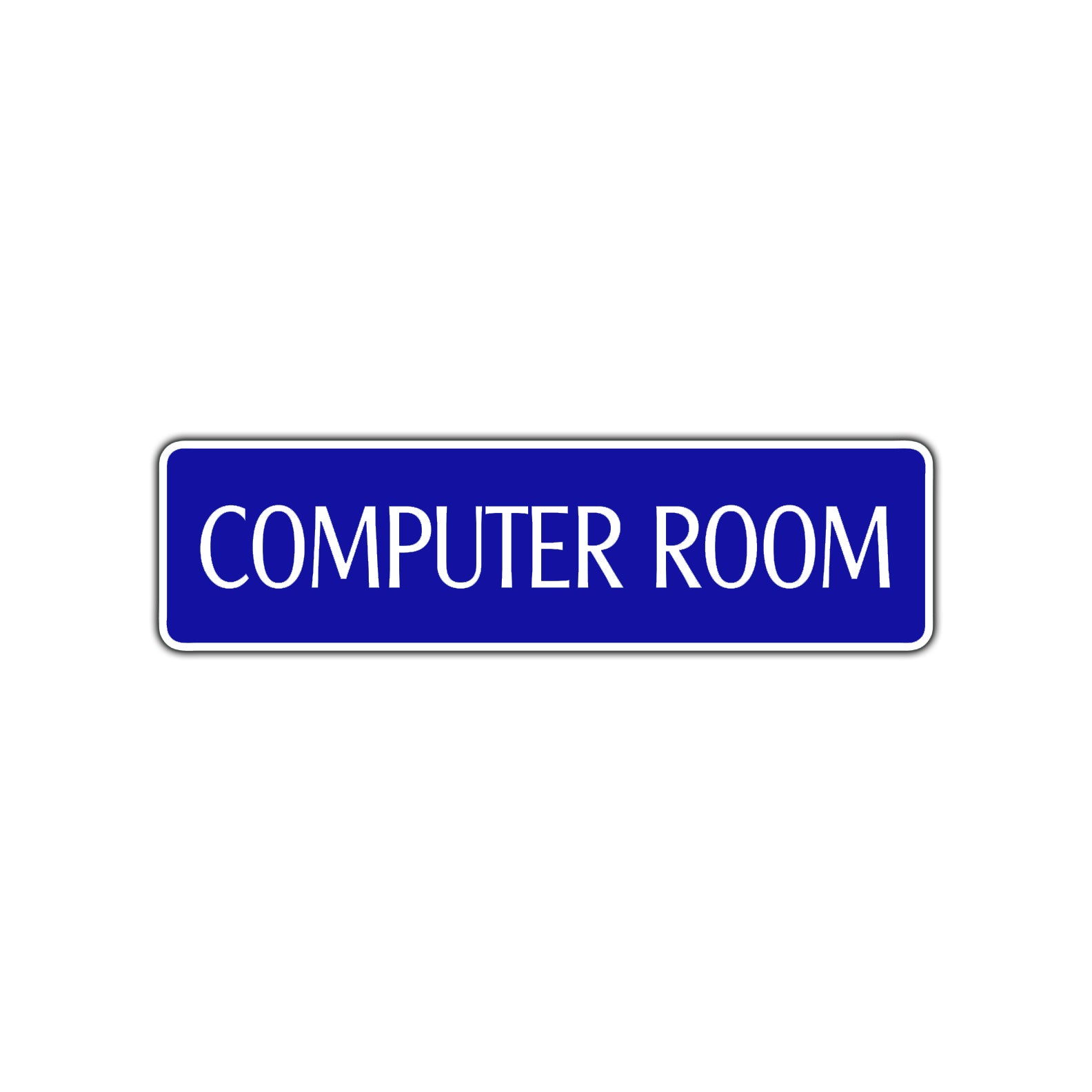 Computer Room Road Aluminum Metal Novelty Street Plate Sign Wall Gift Decor
