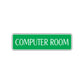 Computer Room Road Aluminum Metal Novelty Street Plate Sign Wall Gift Decor