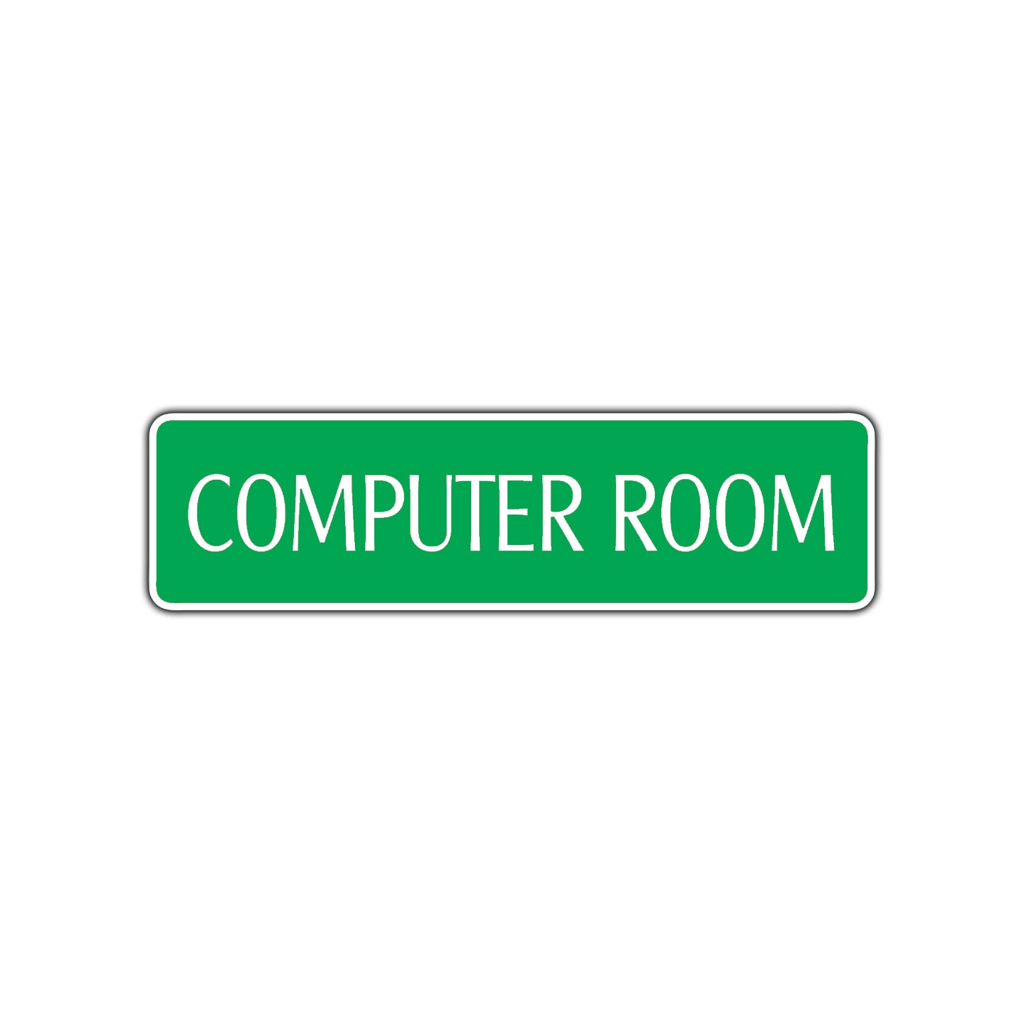 Computer Room Road Aluminum Metal Novelty Street Plate Sign Wall Gift Decor