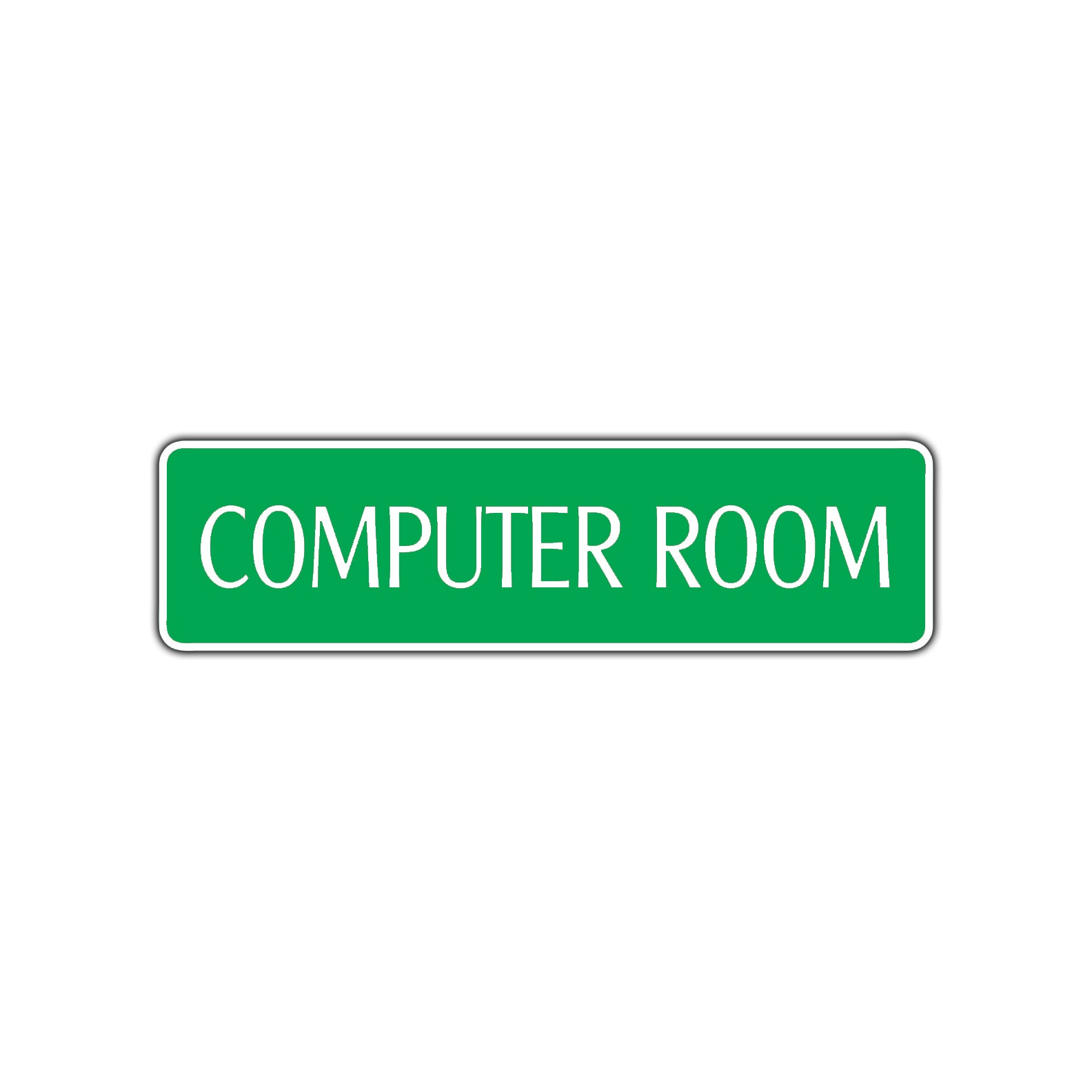 Computer Room Road Aluminum Metal Novelty Street Plate Sign Wall Gift Decor