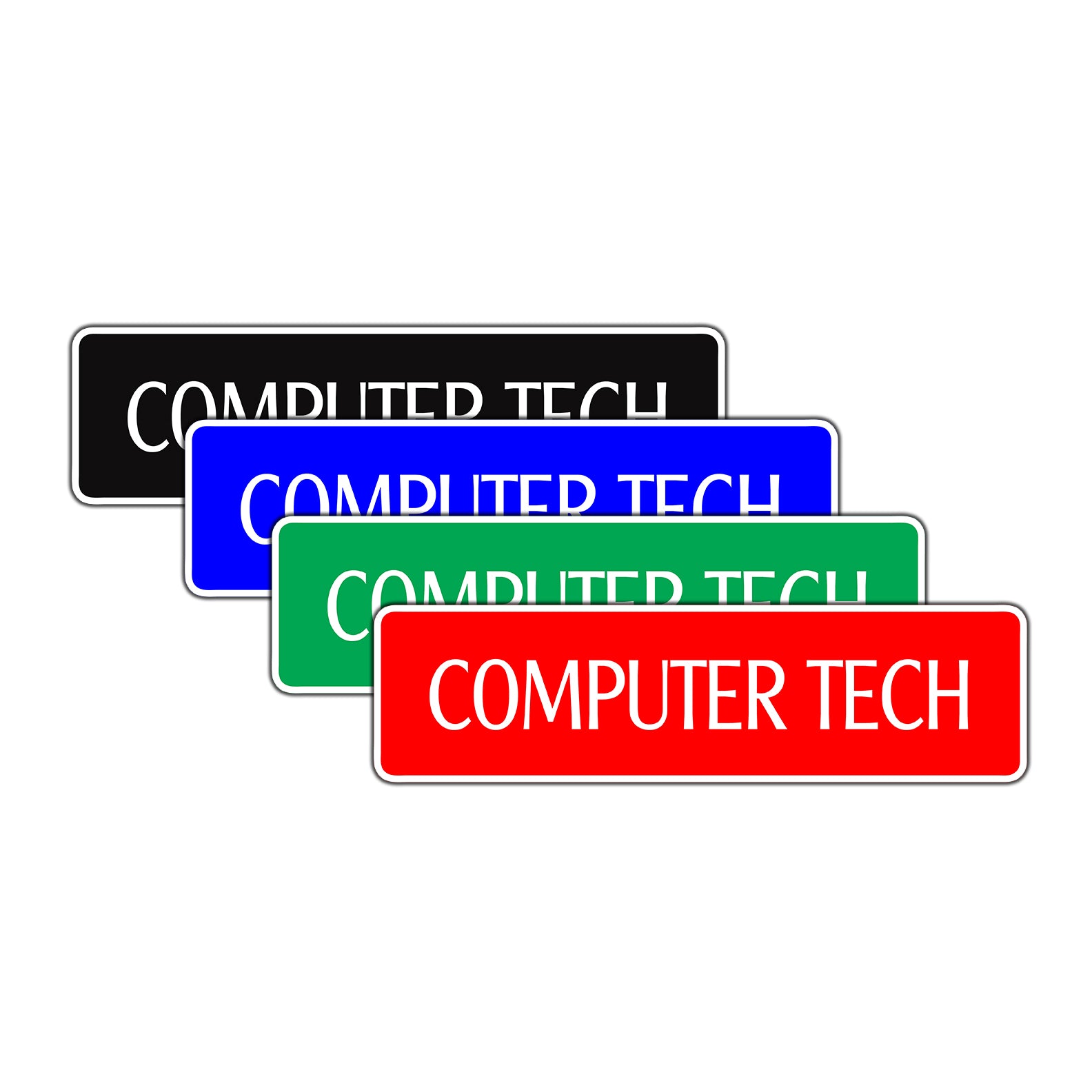 Computer Tech Road Aluminum Metal Novelty Street Plate Sign Wall Gift Decor