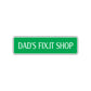 Dad's Fit.It Shop Road Aluminum Metal Novelty Street Plate Sign Wall Gift Decor