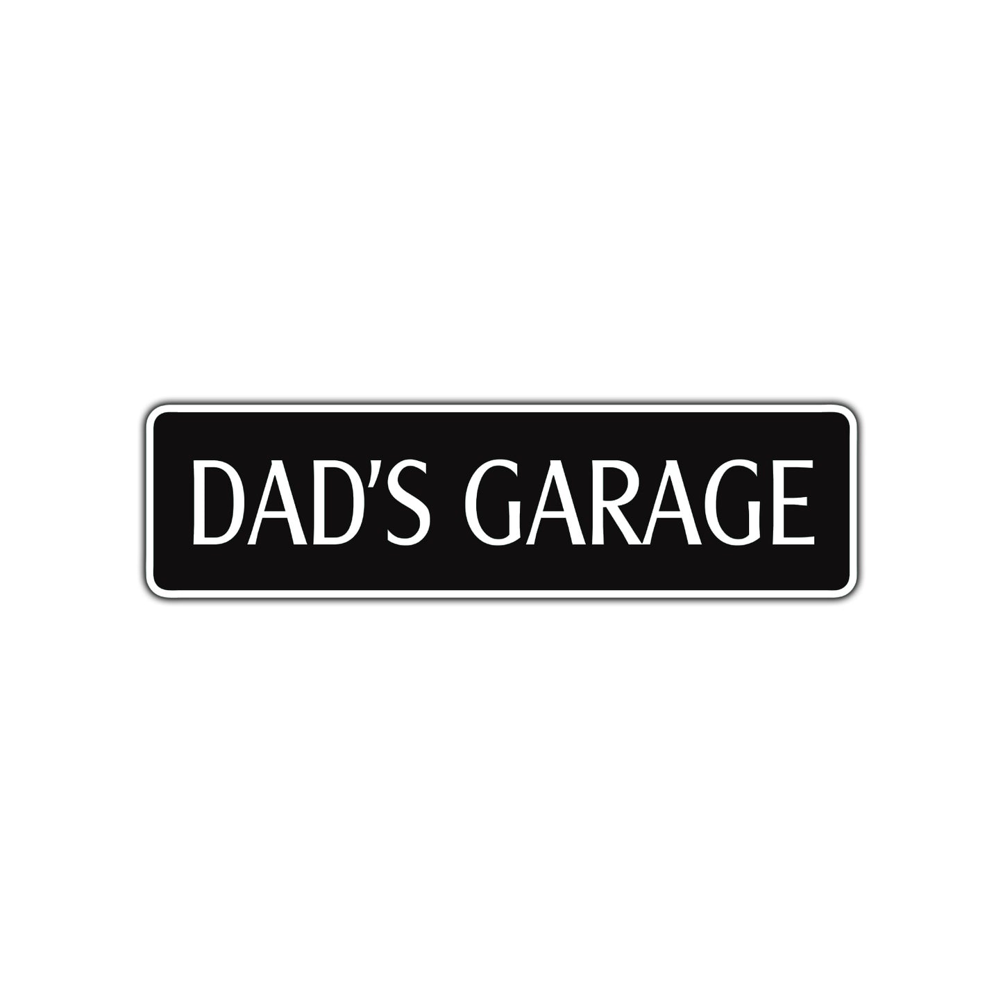 Dad's Garage Road Aluminum Metal Novelty Street Plate Sign Wall Gift Decor