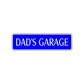 Dad's Garage Road Aluminum Metal Novelty Street Plate Sign Wall Gift Decor