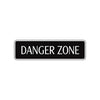 Danger Zone Road Aluminum Metal Novelty Street Plate Sign Wall Gift Decor