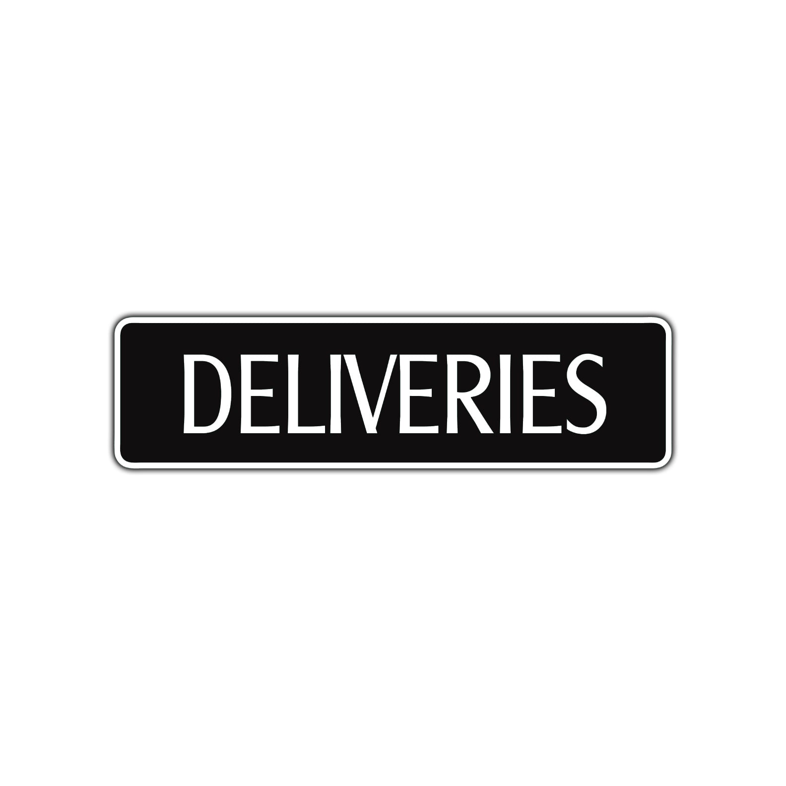 Deliveries Shipping & Receiving Road Aluminum Metal Novelty Street Plate Sign Wall Gift Decor