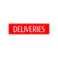 Deliveries Shipping & Receiving Road Aluminum Metal Novelty Street Plate Sign Wall Gift Decor