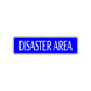 Disaster Area Road Aluminum Metal Novelty Street Plate Sign Wall Gift Decor