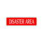 Disaster Area Road Aluminum Metal Novelty Street Plate Sign Wall Gift Decor