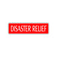 Disaster Relief Warning Road Aluminum Metal Novelty Street Plate Sign Wall Gift Decor