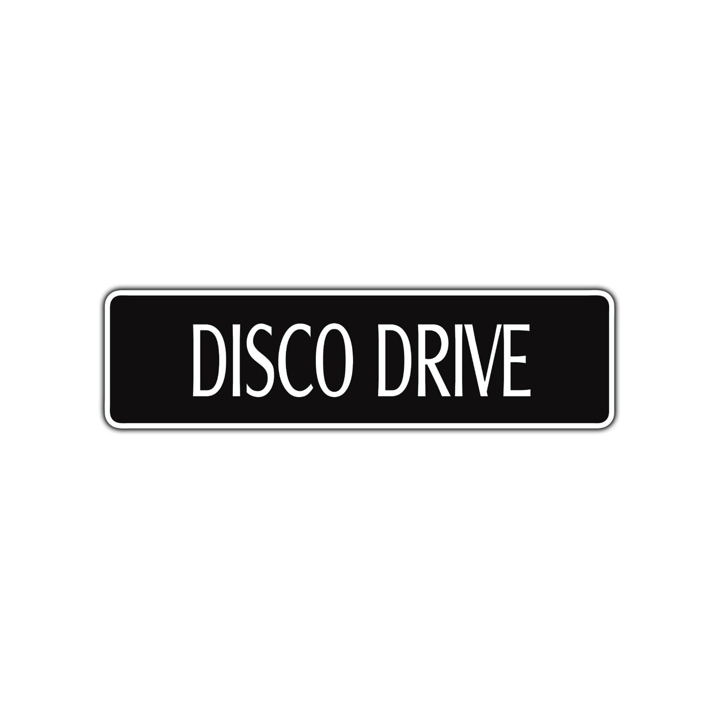 Disco Drive Musical Group Road Aluminum Metal Novelty Street Plate Sign Wall Gift Decor