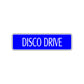 Disco Drive Musical Group Road Aluminum Metal Novelty Street Plate Sign Wall Gift Decor