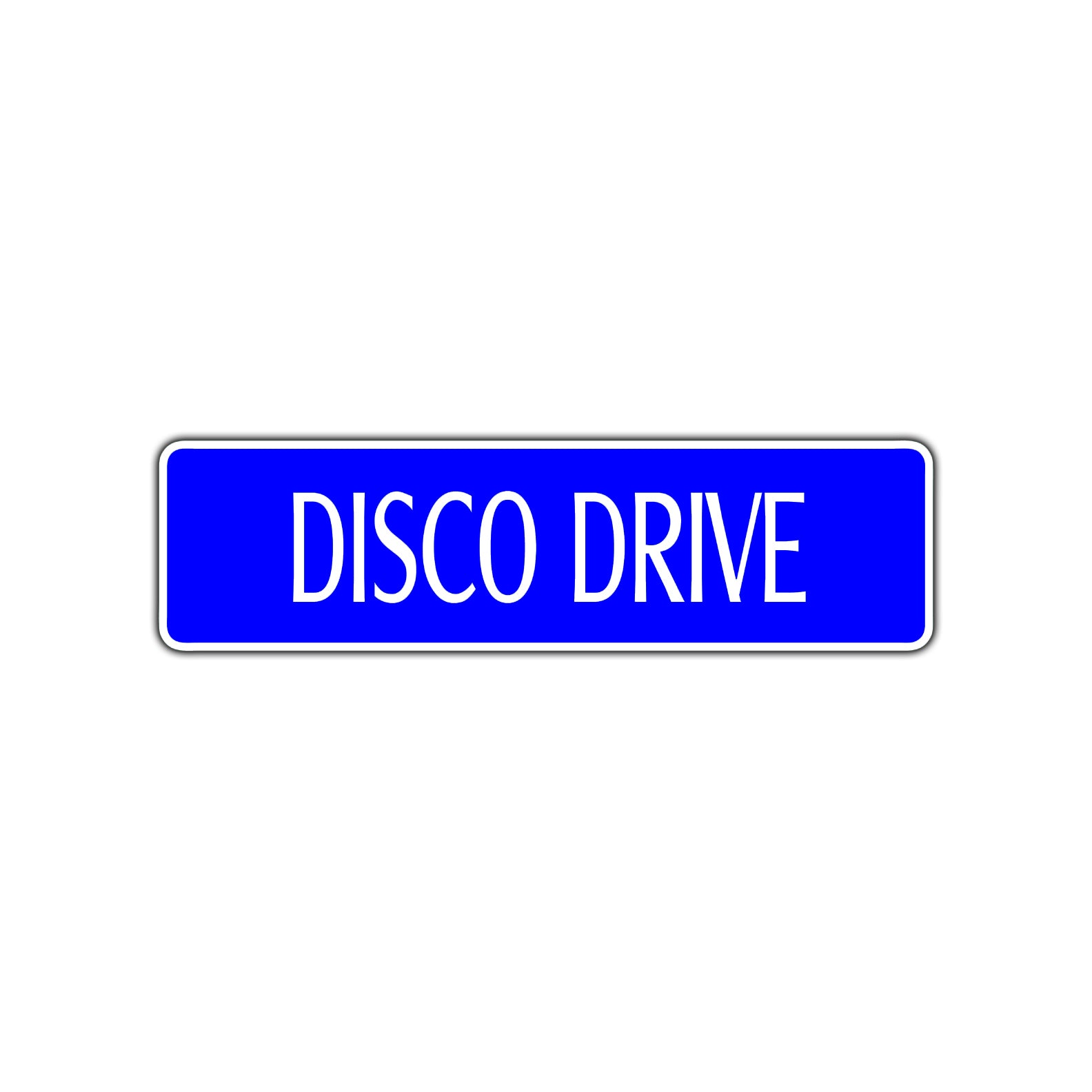 Disco Drive Musical Group Road Aluminum Metal Novelty Street Plate Sign Wall Gift Decor