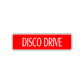 Disco Drive Musical Group Road Aluminum Metal Novelty Street Plate Sign Wall Gift Decor