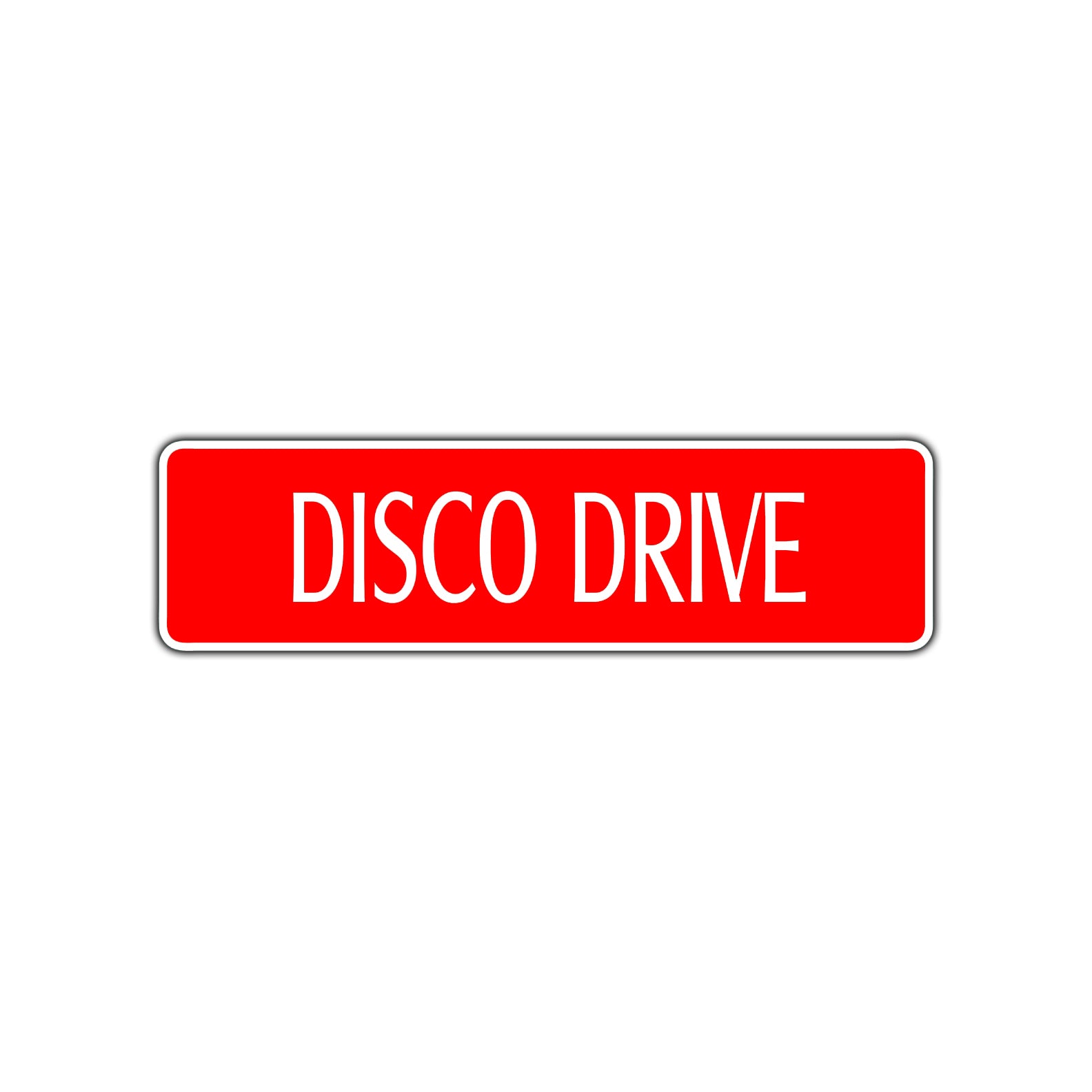 Disco Drive Musical Group Road Aluminum Metal Novelty Street Plate Sign Wall Gift Decor
