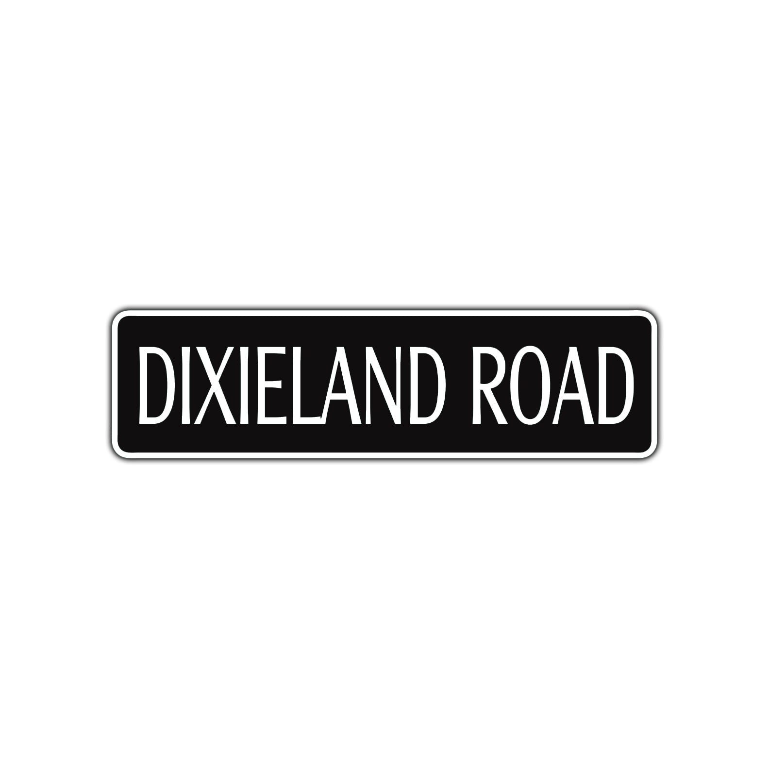 Dixieland Road Aluminum Metal Novelty Street Plate Sign Wall Gift Decor