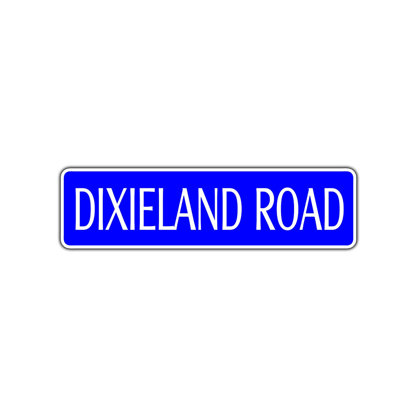 Dixieland Road Aluminum Metal Novelty Street Plate Sign Wall Gift Decor