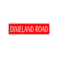 Dixieland Road Aluminum Metal Novelty Street Plate Sign Wall Gift Decor